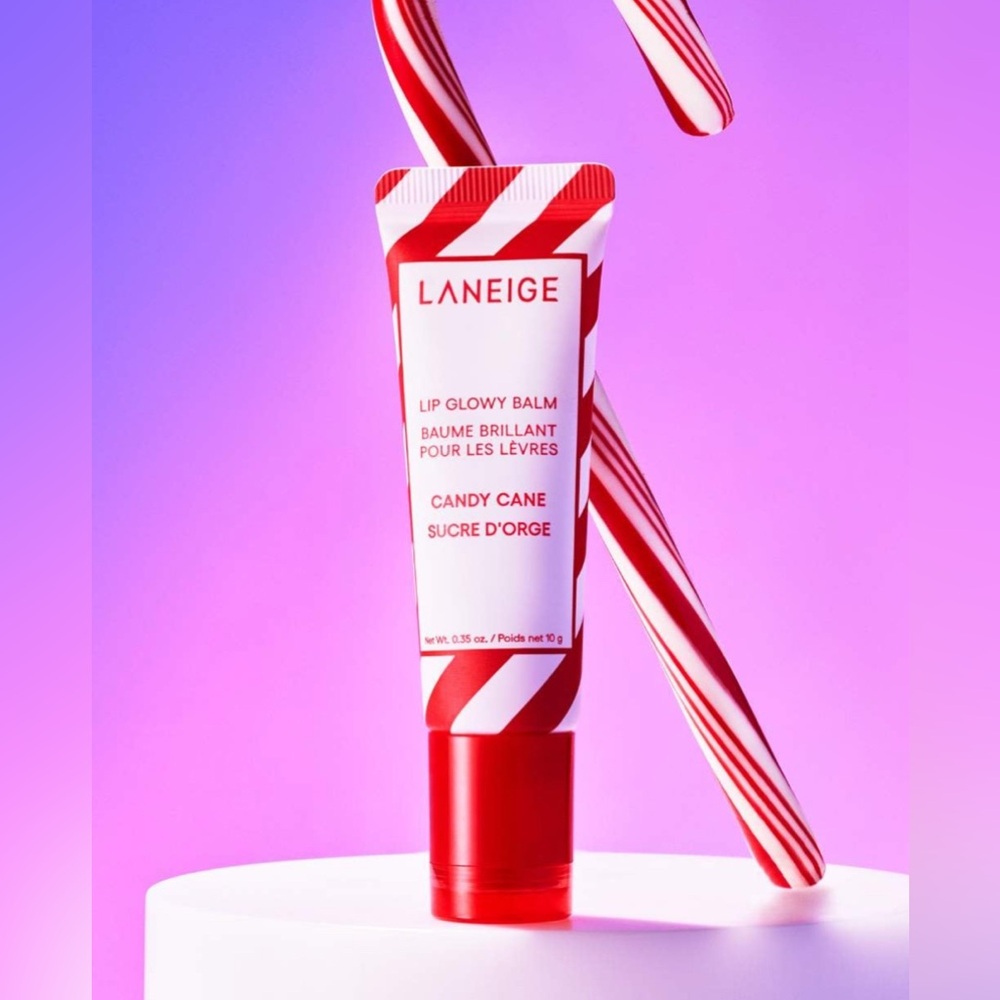 Laniege Lip Glowy Balm - Candy cane Full size